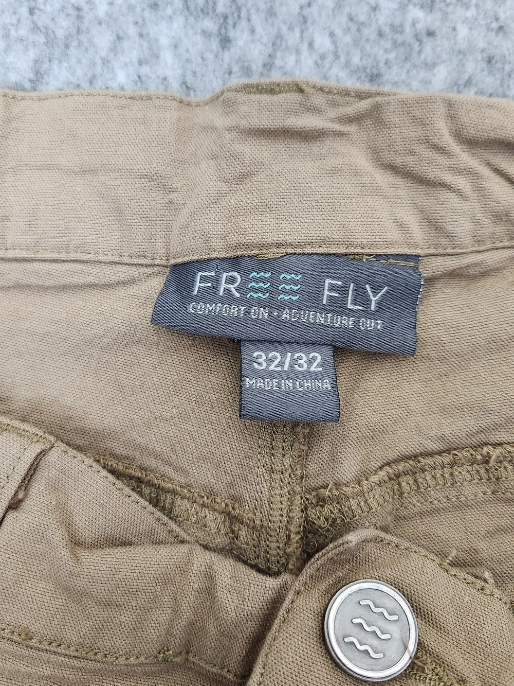 Free Fly Stretch Canvas 5-Pocket Pant Men's 32x32 Brown UPF 50 Fishing Casual